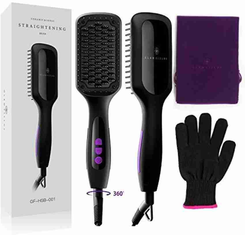 Glamfields hair 2025 straightening brush price