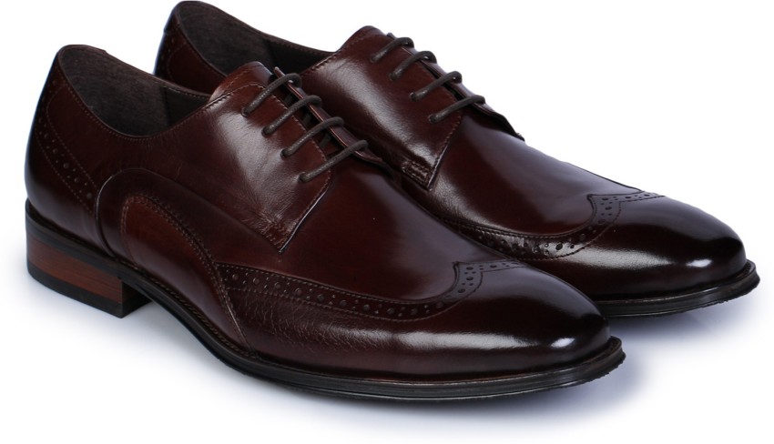 Maroon colour sale formal shoes