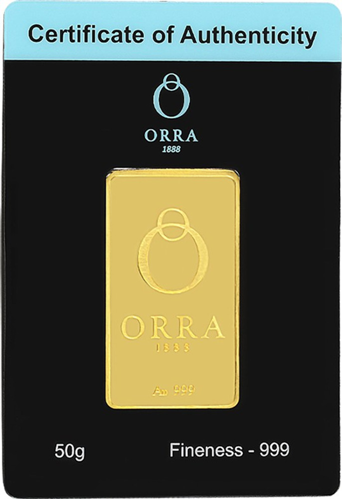 ORRA 24 999 K 50 g Gold Coin Price in India Buy ORRA 24 999 K 50 g Gold Coin Online at Best Prices in India Flipkart