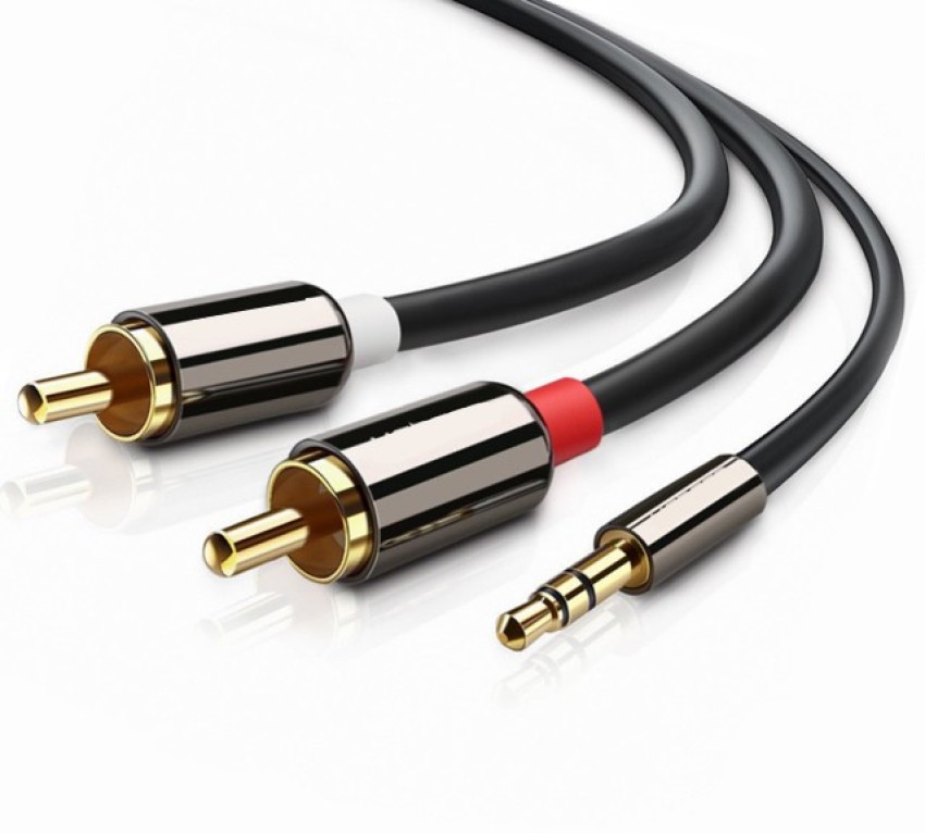 5m 3.5mm Stereo Jack to 2 Phono Plug Audio Cable Lead HIFI Soundbar TV  Phone