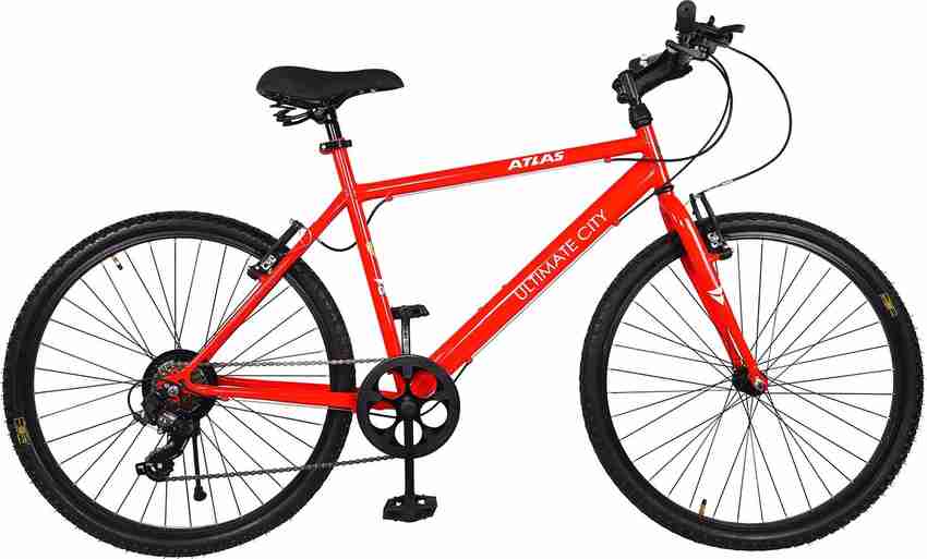 ATLAS Ultimate City Bike For Adults Red 26 T Mountain Cycle Price