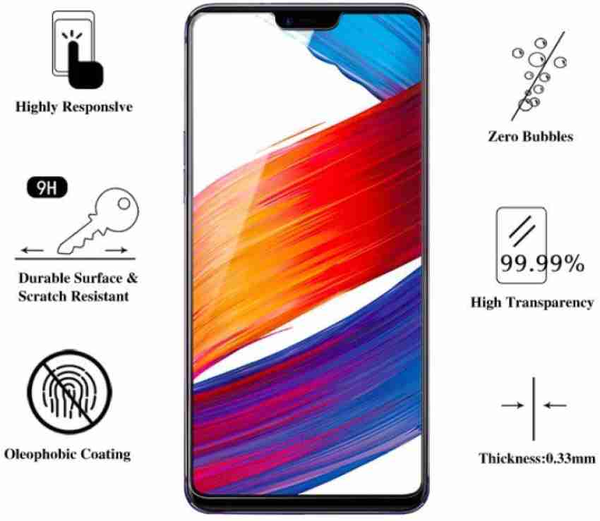 MobiTussion® Luxury Glossy Mirror Tempered Glass Camera Lance Protection  Hard Back Case Cover for Vivo V9 / Vivo V9 Youth/Vivo V9 Pro (White) :  : Electronics