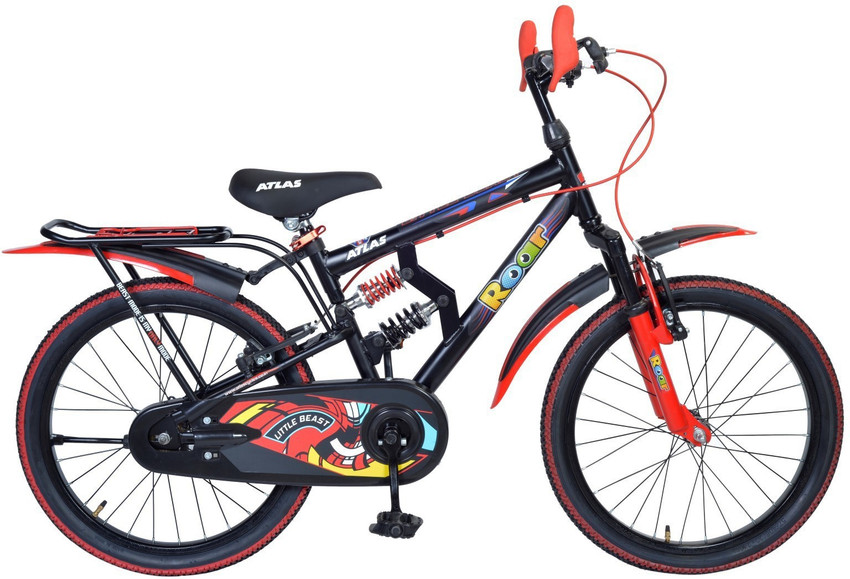 ATLAS Beast Triple Shox Bike For Kids of Age 7 9Yrs Black 20 T