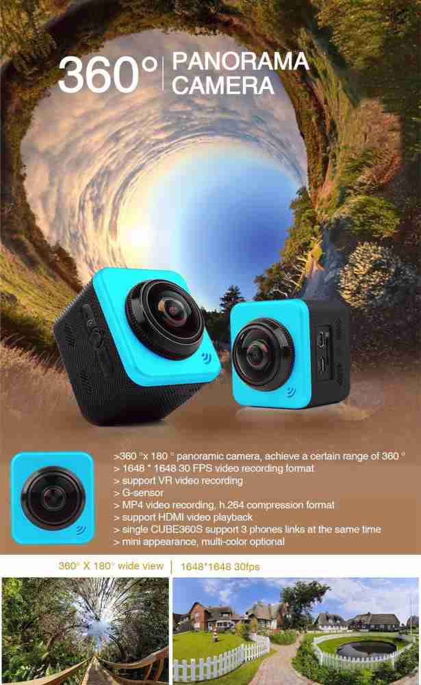 camera 4k 360 action panoramic camera