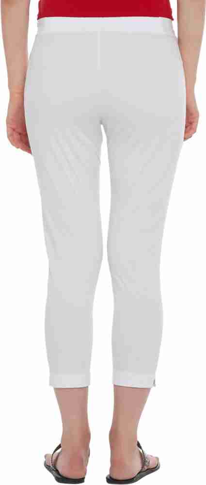 Rangmanch by Pantaloons Skinny Fit Women White Trousers - Buy