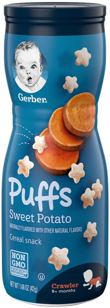 Puffs top cereal snack