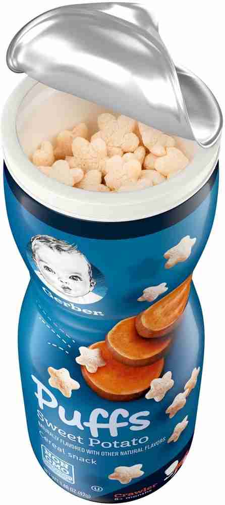 GERBER Sweet Potato Puffs Cereal Snack 42g Cereal Price in India