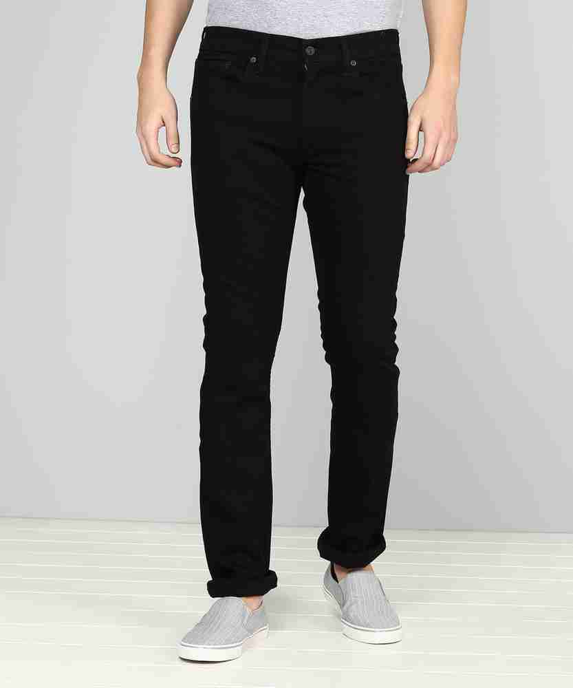 Mens black slim 2025 fit levi jeans