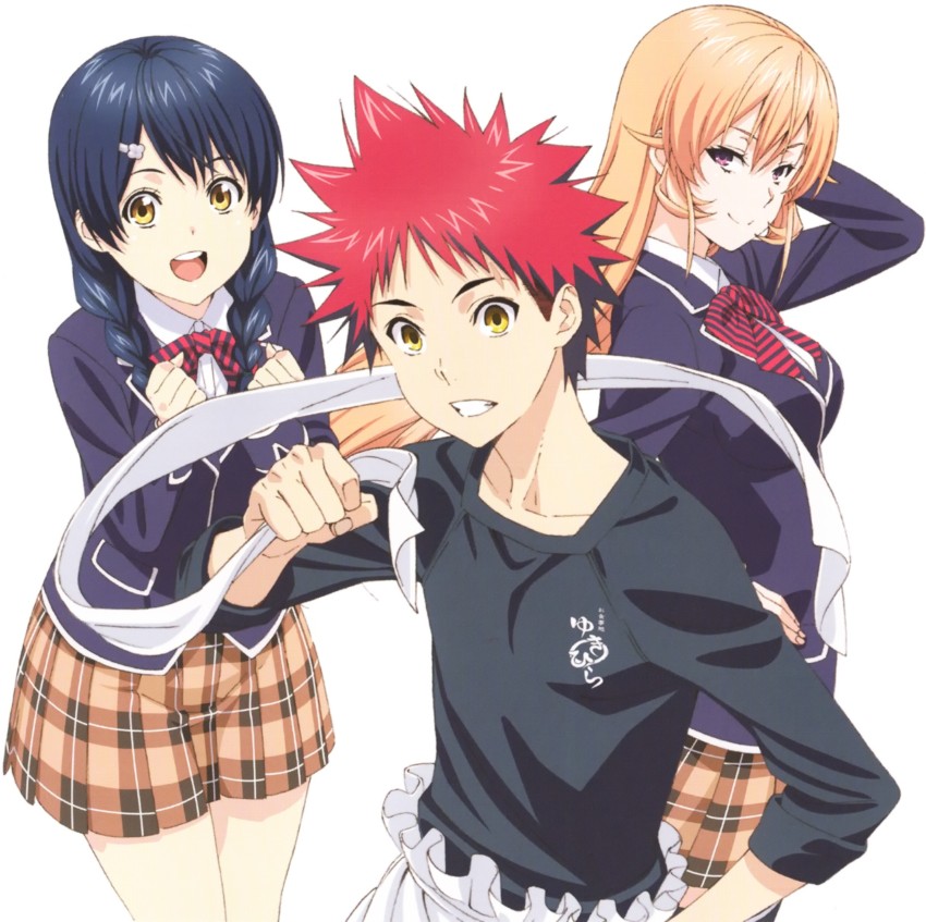 Athah Anime Food Wars: Shokugeki no Soma Megumi Tadokoro Sōma Yukihira  13*19 inches Wall Poster Matte Finish Paper Print - Animation & Cartoons  posters in India - Buy art, film, design, movie