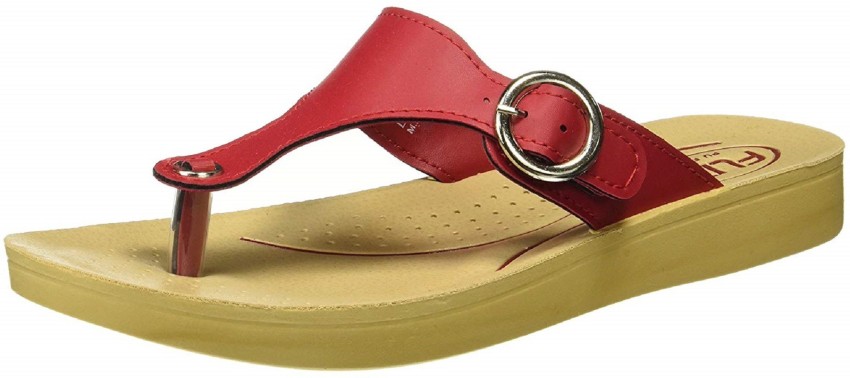 FLITE Women FLITE WOMEN S RED SLIPPERS Flip Flops