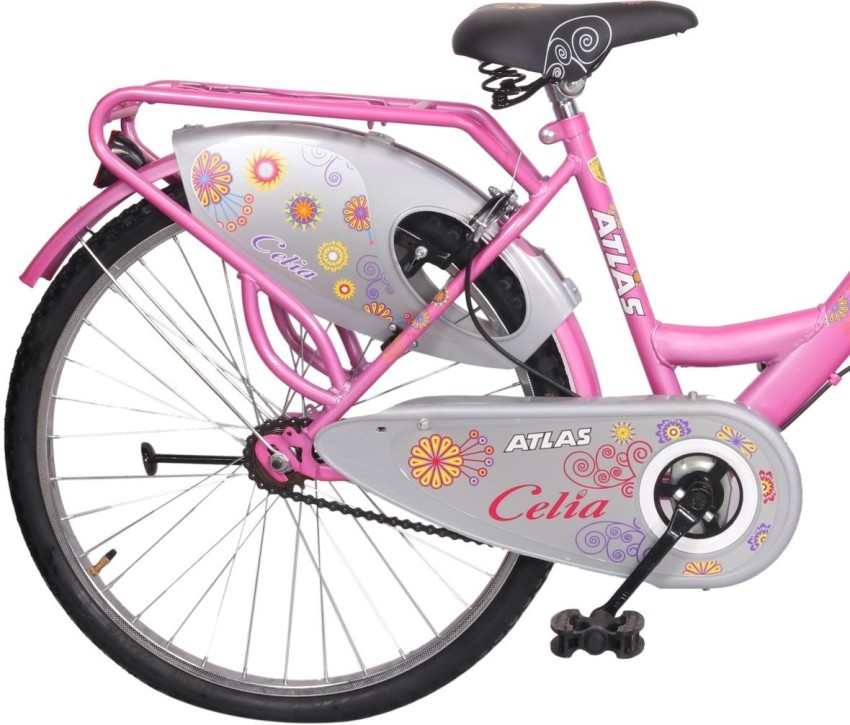 ATLAS Celia Unisex Bike Teens Pink Silver 24 T Girls Cycle Womens Cycle Price in India Buy ATLAS Celia Unisex Bike Teens Pink Silver 24 T Girls Cycle Womens Cycle online at Flipkart