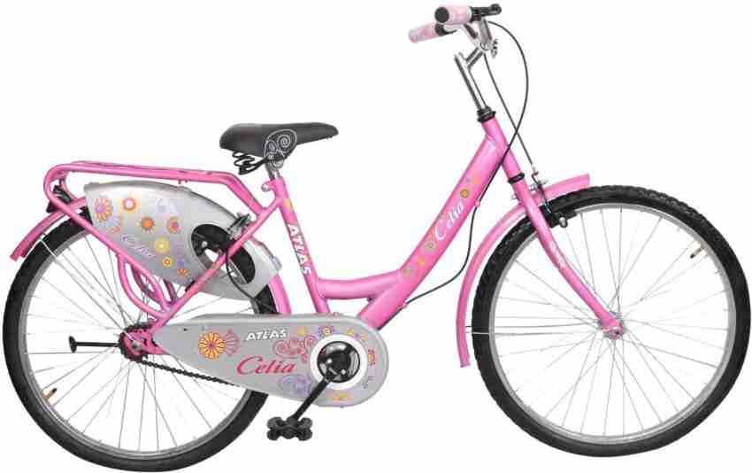 ATLAS Celia Unisex Bike Teens Pink Silver 24 T Girls Cycle Womens