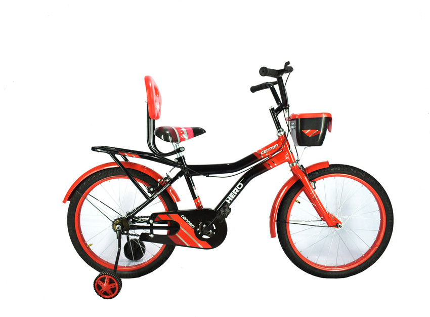 HERO Cannon Bike For Kids Of Age 5 8Yrs Black Red 20 T