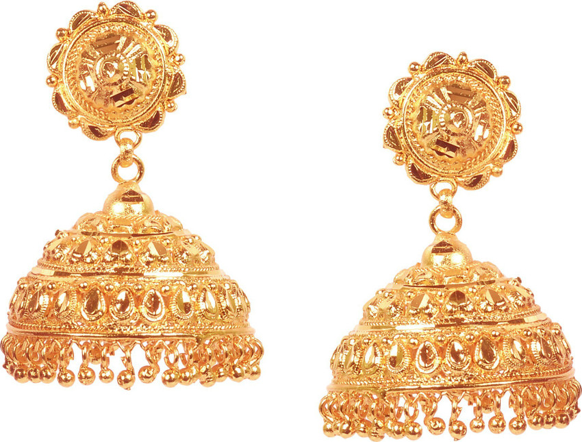 Gold earrings deals in flipkart