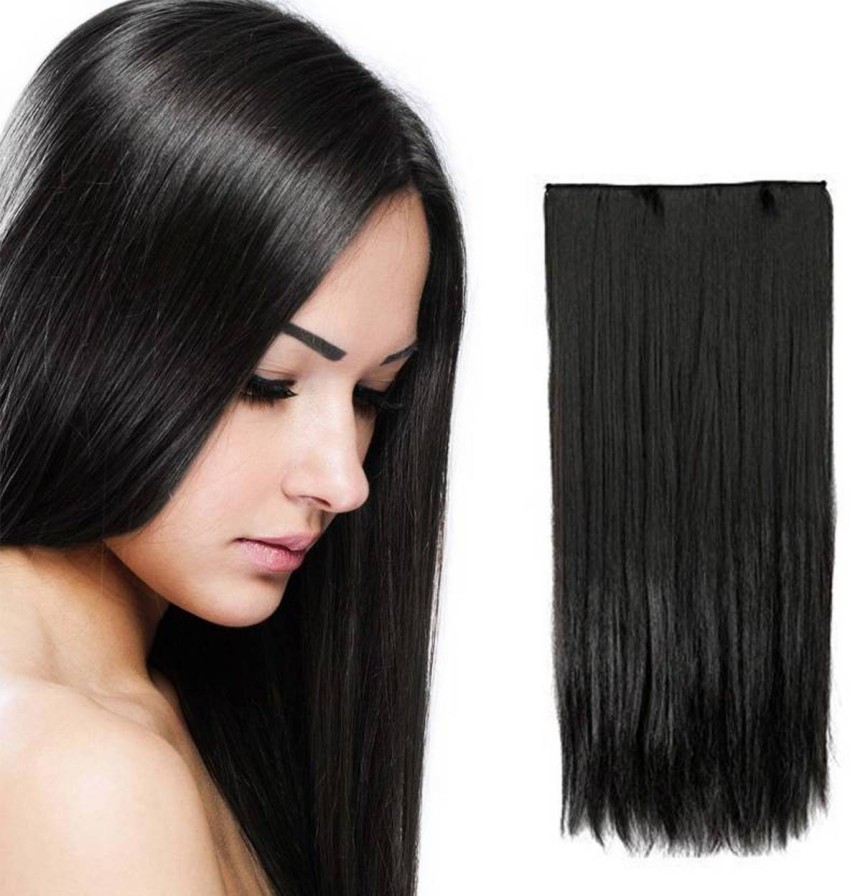 D DIVINE 24 Inch 5 Clip in Black Straight Hair Extension Price in India Buy D DIVINE 24 Inch 5 Clip in Black Straight Hair Extension online at Flipkart