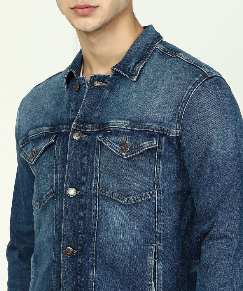 TOMMY HILFIGER Full Sleeve Solid Men Denim Jacket Buy TOMMY