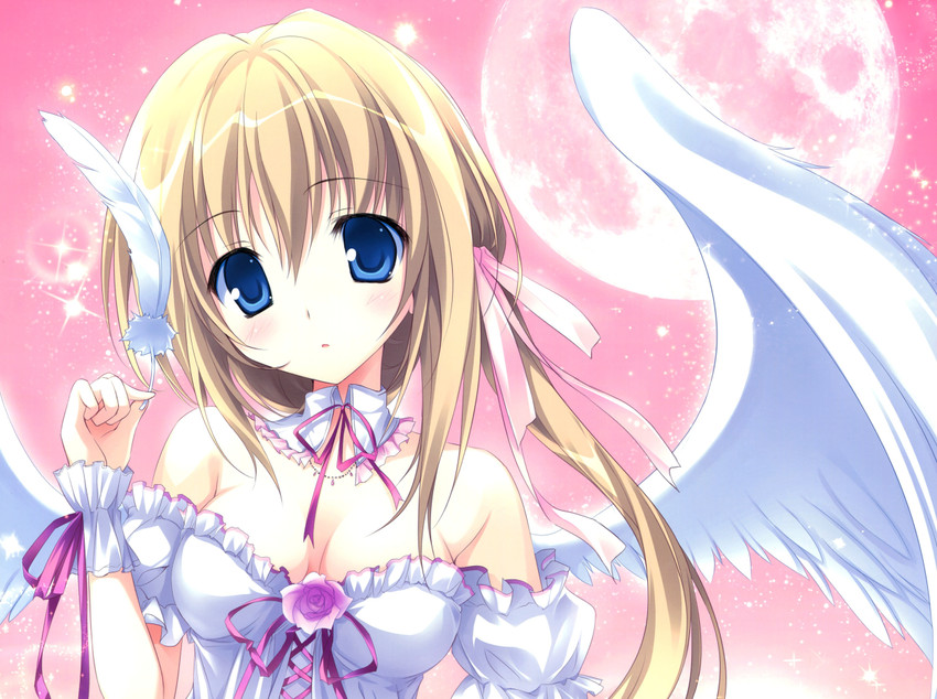 anime angel with blonde hair