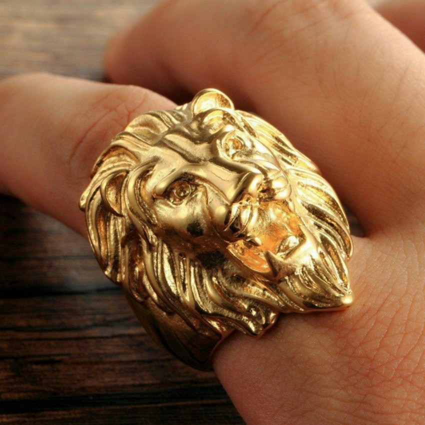 Lion ring on sale for men