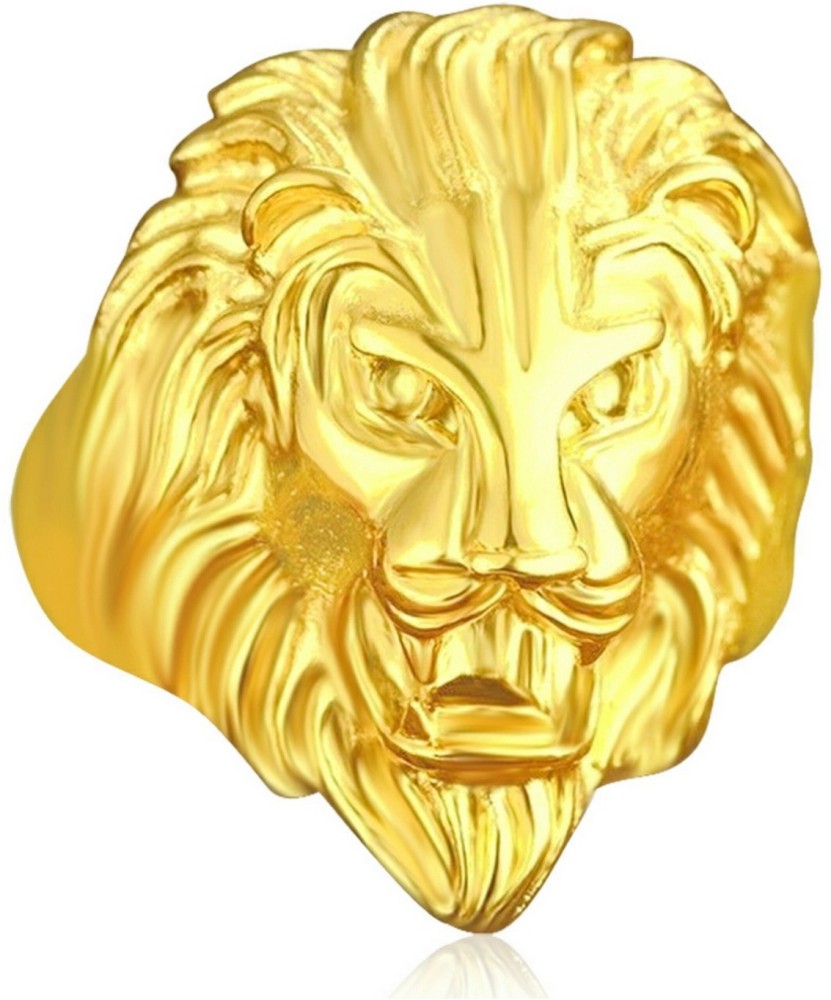 Lion gold ring deals online