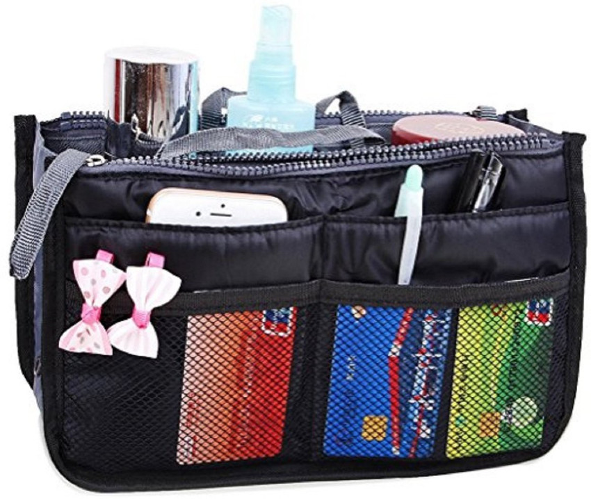 PackNBuy Multipurpose Hand Bag Organizer Black Color Black Price