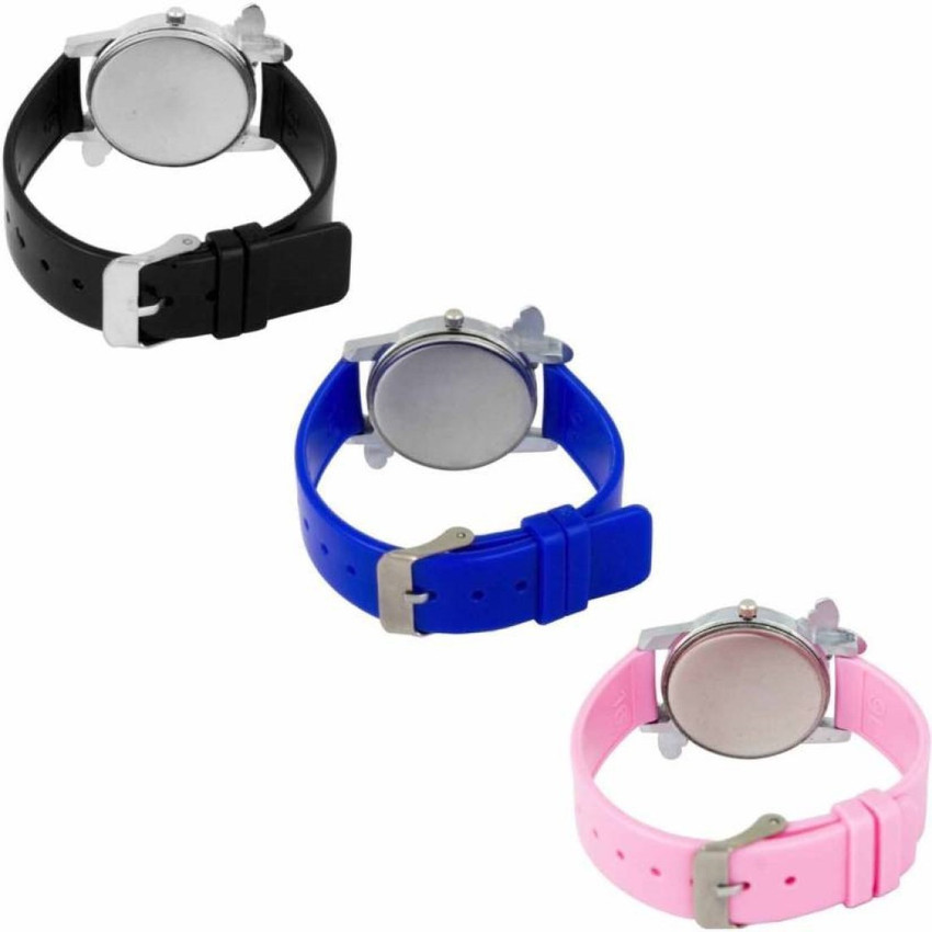 CRAZY LOOK Analog Watch For Girls Buy CRAZY LOOK Analog Watch For Girls Beautiful Butterfly Style Colorful Combo Kids Watch Stylish 3 Women Online at Best Prices in India Flipkart