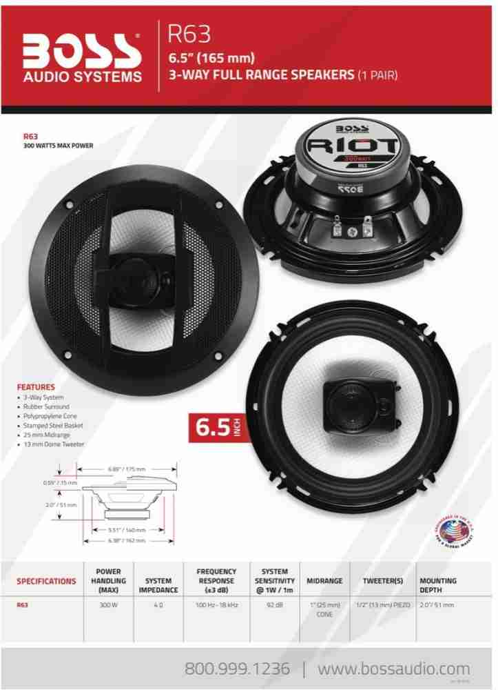 Boss Audio R63 Riot 6.5