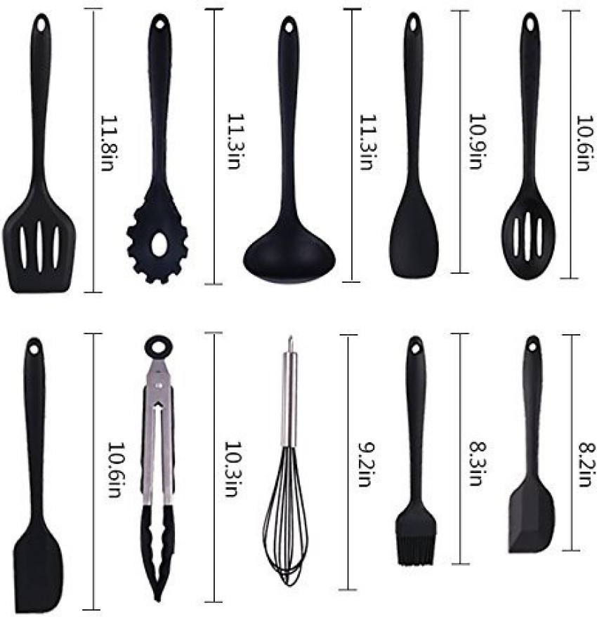 5-piece 8.5 inch Small Spatulas + 6-piece 8.2 inch Small Spoon Spatulas