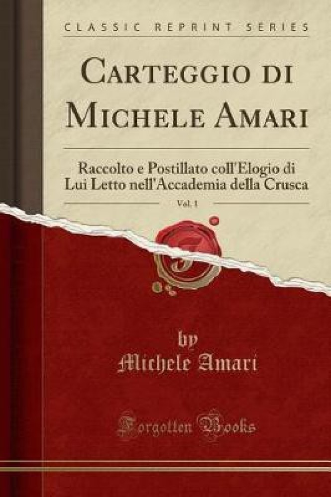 Buy Carteggio Di Michele Amari Vol. 1 by Amari Michele at Low