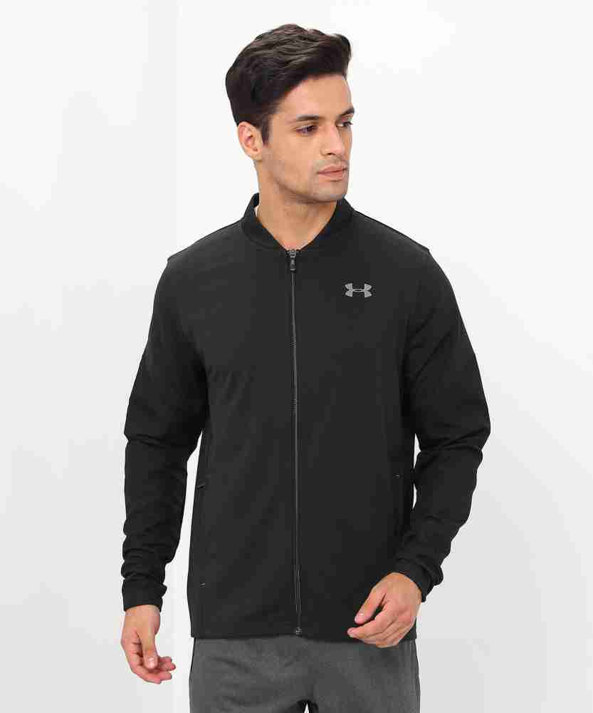 UNDER ARMOUR Full Sleeve Solid Men Jacket - Buy BLK/BLK/WHT UNDER