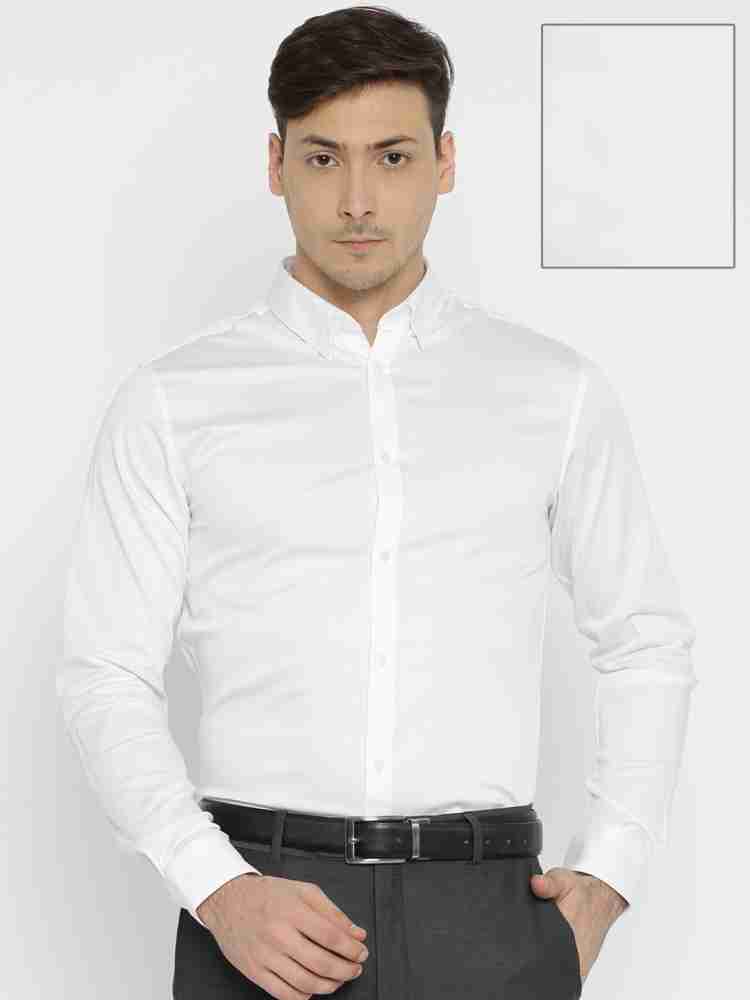 Buy White JOHN LOUIS Men Solid Formal White Shirt Online at Best