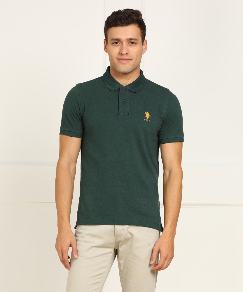 Dark green deals t shirt mens