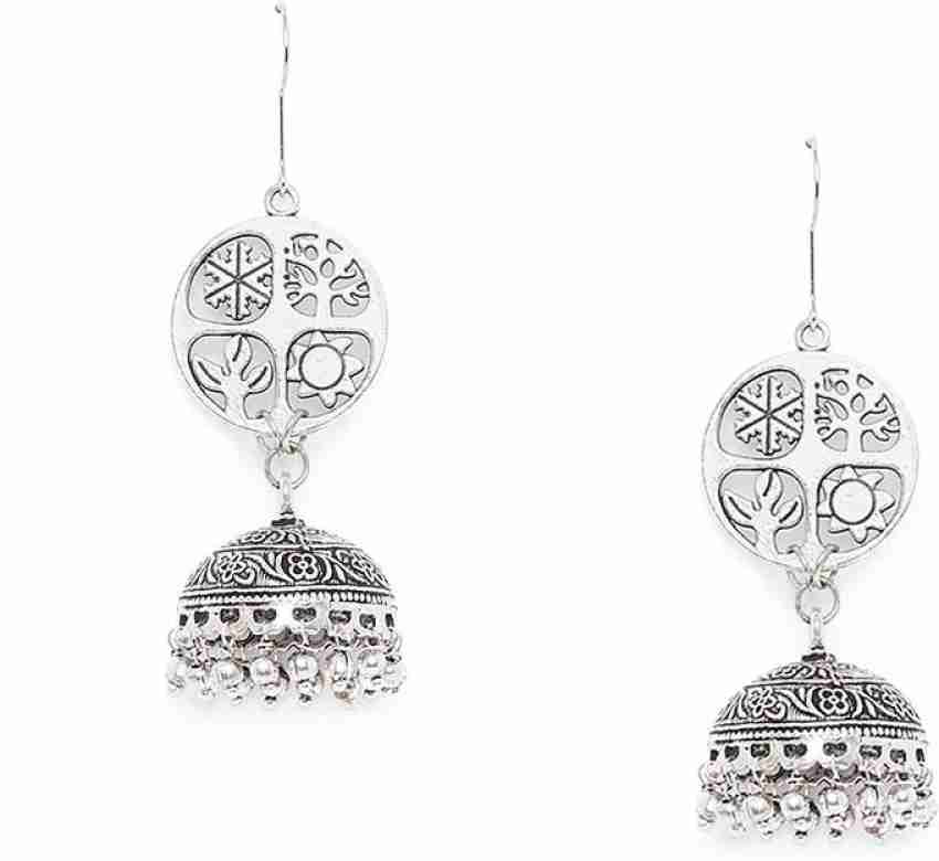 Buy online Zerokaata German Silver Tribal Design Ethnic Earrings from  fashion jewellery for Women by Zerokaata for ₹329 at 23% off