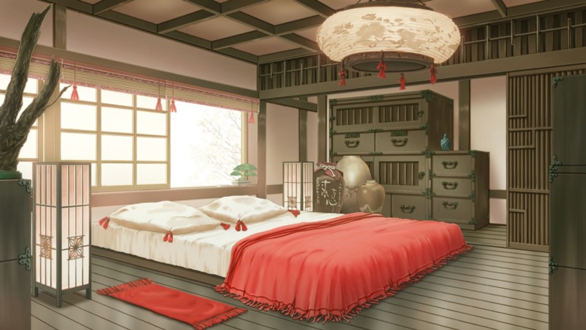 ArtStation  Visual novel  anime backgrounds  Bedroom