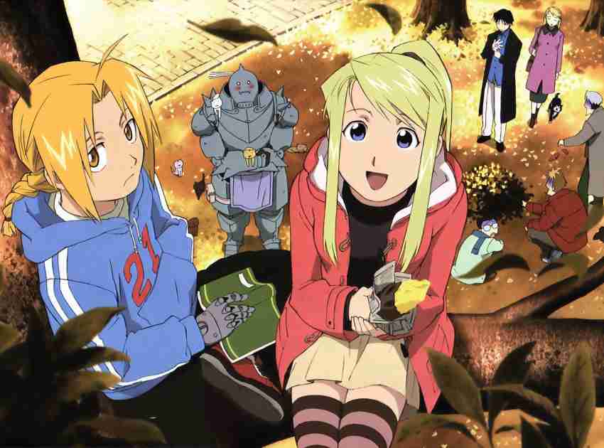 Athah Anime FullMetal Alchemist Fullmetal Alchemist Edward Elric Roy  Mustang Alphonse Elric Riza Hawkeye 13*19 inches Wall Poster Matte Finish  Paper Print - Animation & Cartoons posters in India - Buy art