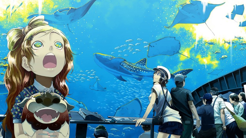 4584110 anime fish anime girls room original characters water  Rare  Gallery HD Wallpapers