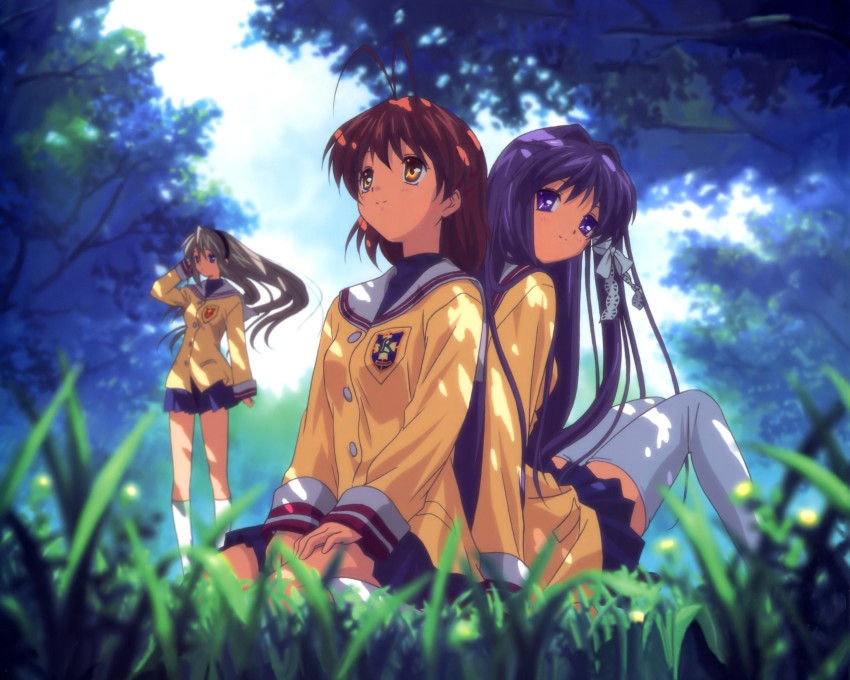 Six female anime characters, Clannad, anime, Fujibayashi Kyou, Fujibayashi  Ryou HD wallpaper