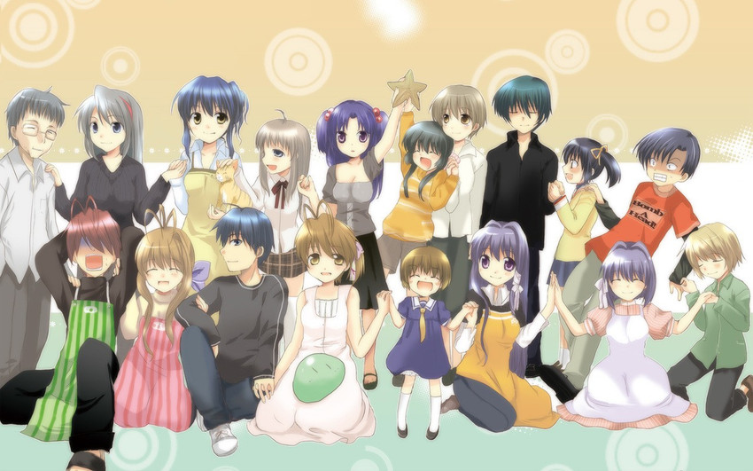 Athah Anime Clannad Tomoyo Sakagami Kyou Fujibayashi Nagisa