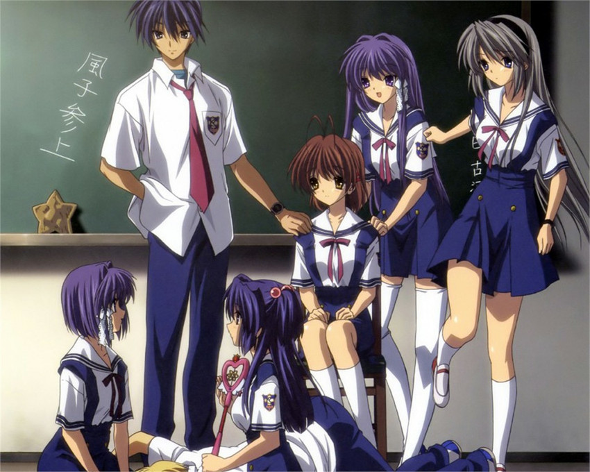 Athah Anime Clannad Tomoyo Sakagami Kyou Fujibayashi Ryou Fujibayashi  Nagisa Furukawa Kotomi Ichinose 13*19 inches Wall Poster Matte Finish Paper  Print - Animation & Cartoons posters in India - Buy art, film