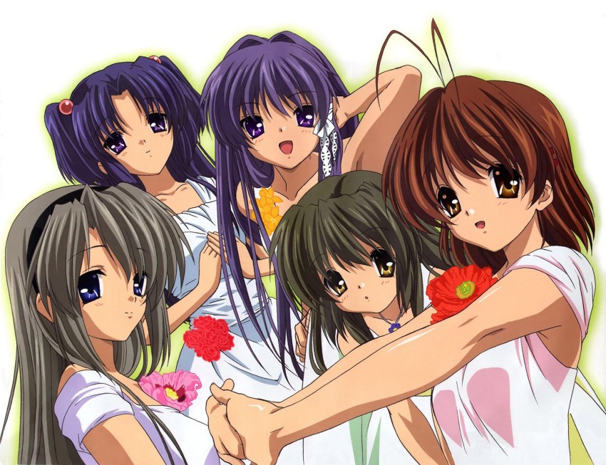 Athah Anime Clannad Tomoyo Sakagami Kyou Fujibayashi Nagisa