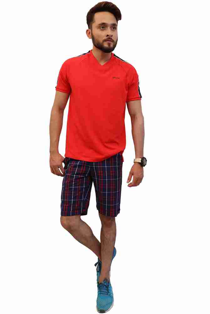 DJ C by fbb Solid Men Blue Basic Shorts Buy DJ C by fbb Solid