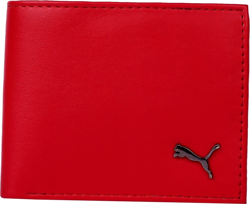 PUMA Men Red Artificial Leather Wallet RED Price in India