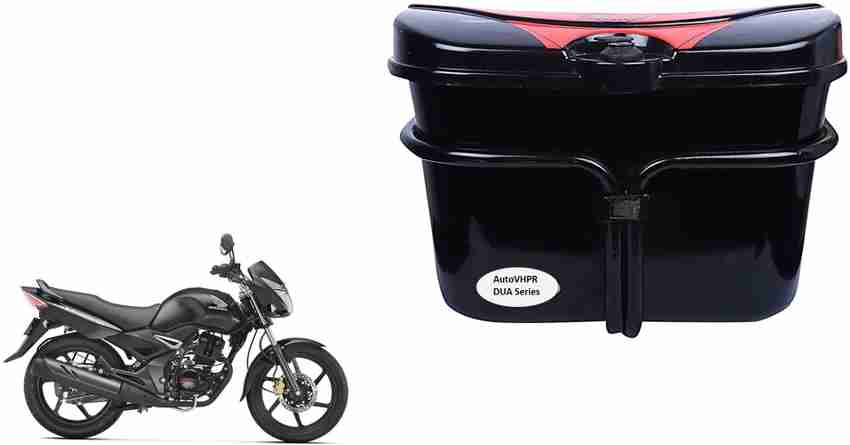 AutoVHPR Luggage Box Black Plastic Motorbike Saddlebag Price in