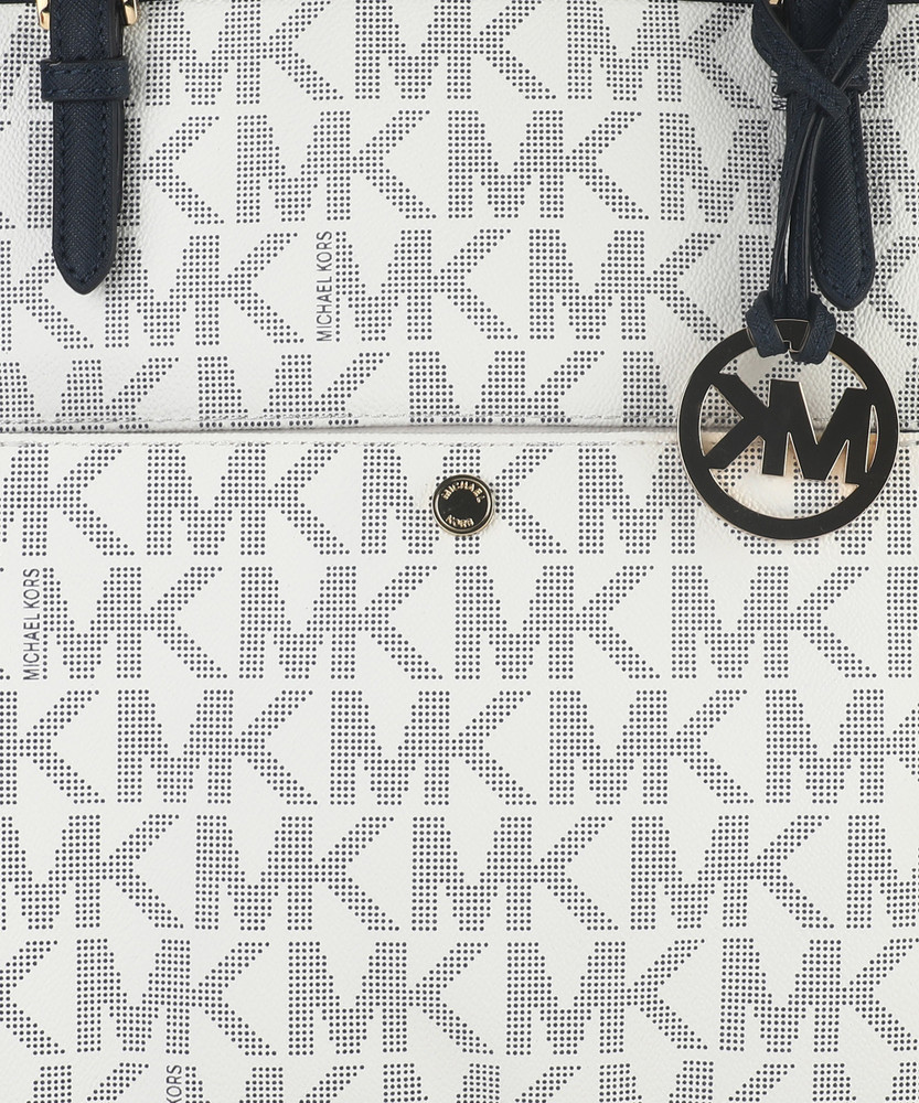 Buy MICHAEL KORS Women White Blue Tote NAVY WHITE Online