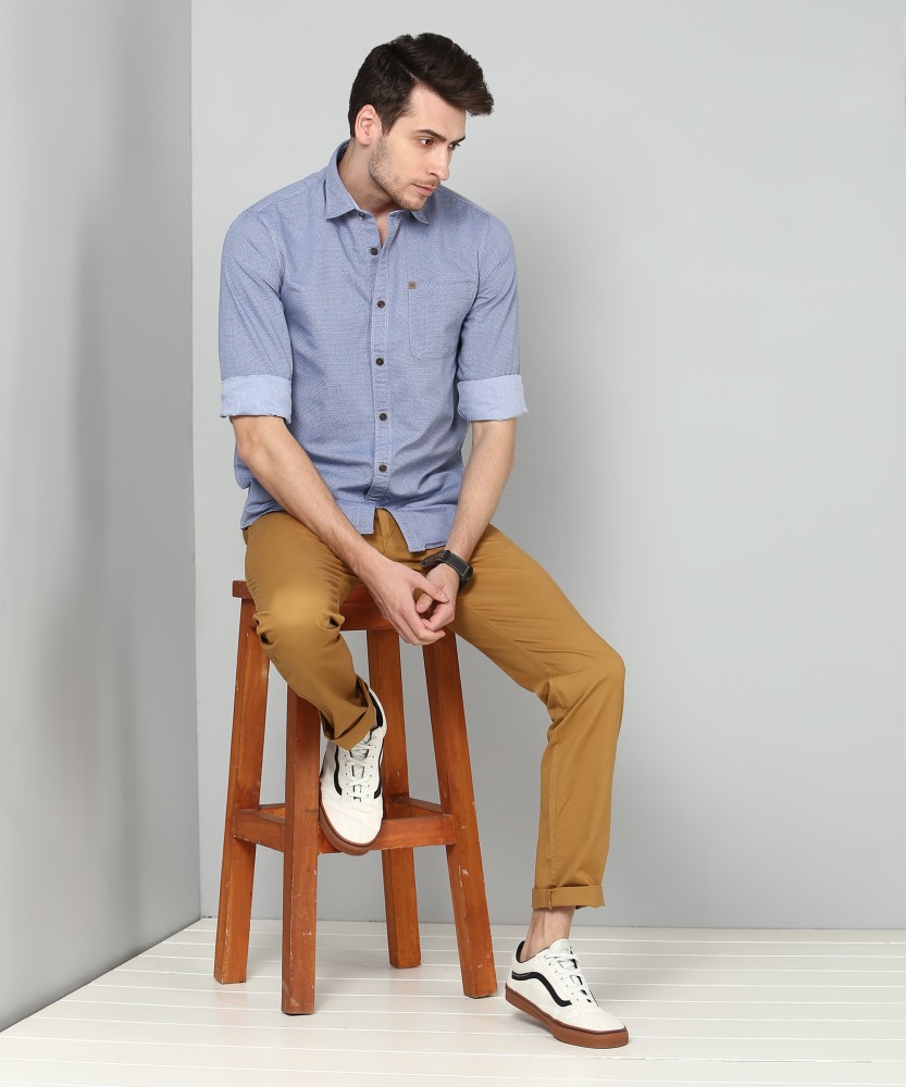 Shop WES Formals Light Khaki SlimFit Trousers Online  Westside