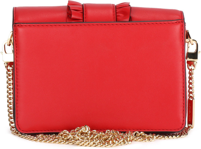 Michael kors red sling bag clearance