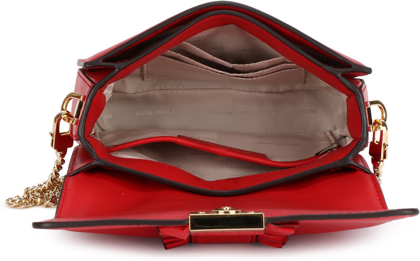 Michael kors 2024 red sling bag
