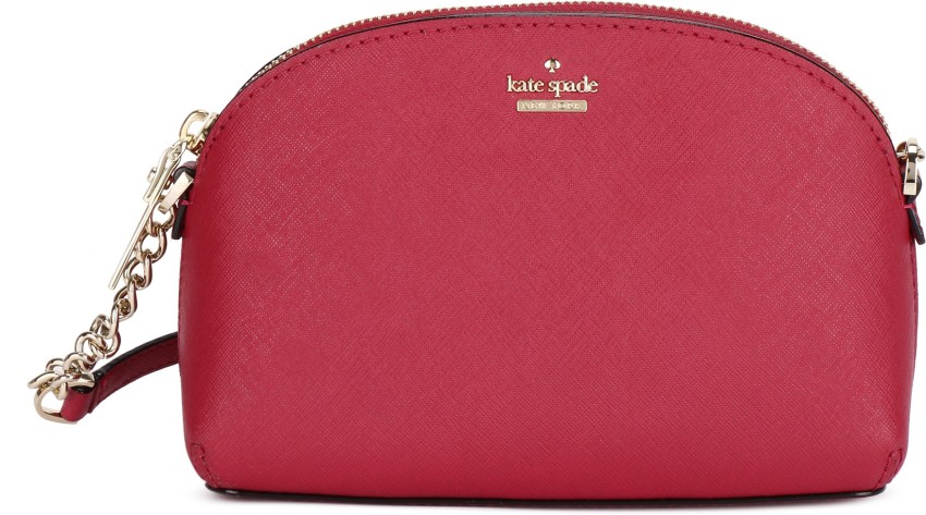 Kate Spade Cameron Street Large Hilli Red Saffiano Leather Dome