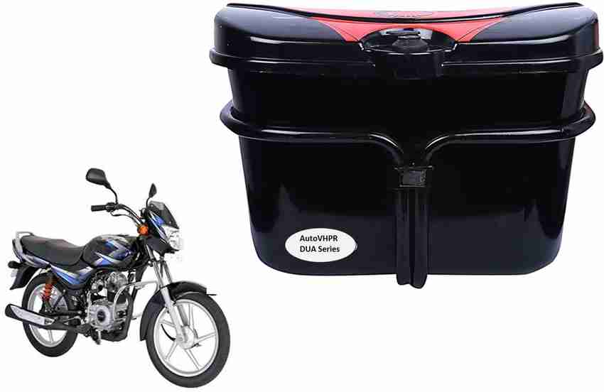 AutoVHPR Luggage Box Black Plastic Motorbike Saddlebag Price in