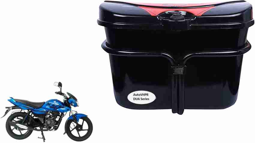 AutoVHPR Luggage Box Black Plastic Motorbike Saddlebag Price in