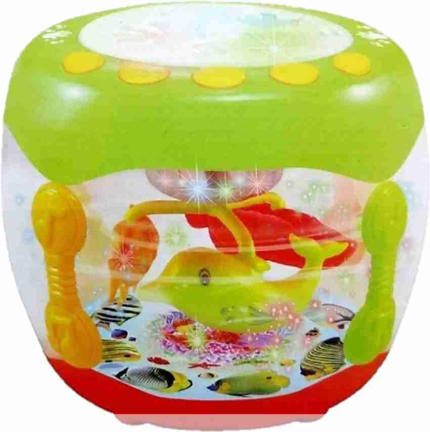 Collectionmart Musical Fish Aquarium Drum Toy with 3D Lights and Music -  Musical Fish Aquarium Drum Toy with 3D Lights and Music . Buy Drum toys in  India. shop for Collectionmart products